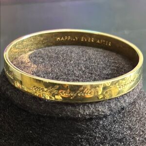 kate spade new york Bride Engraved Idiom Bangle Gold Bracelet